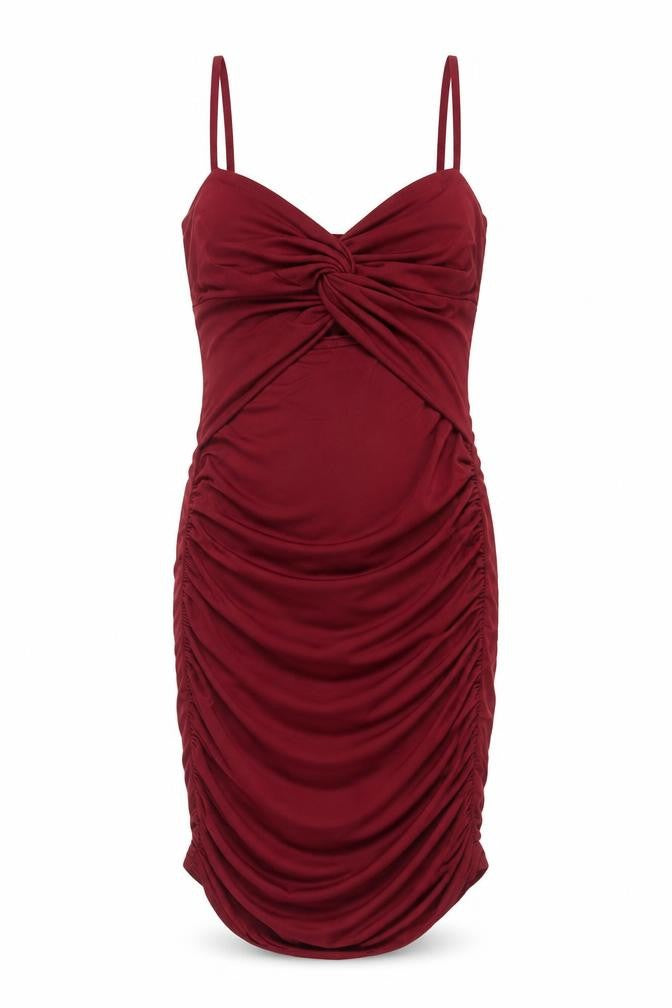 Boohoo Women's Red Bodycon Dress, Size 6, Party