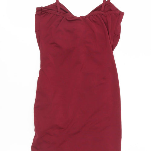 Boohoo Women's Red Bodycon Dress, Size 6, Party