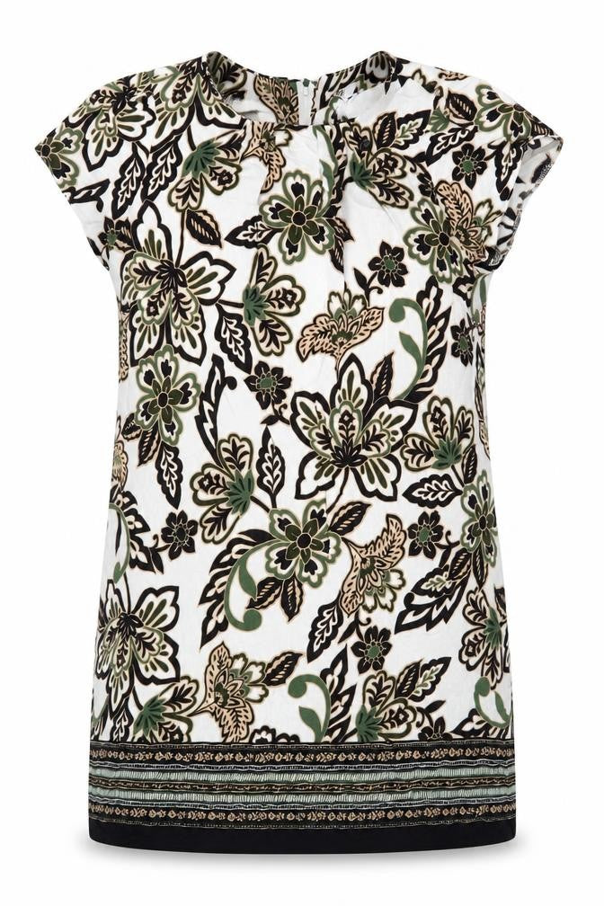 Front view of M&Co Women's Multicoloured UK 16 Petite Dress