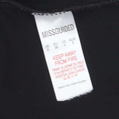 Missguided Women's Black Midi Slip Dress Size 8