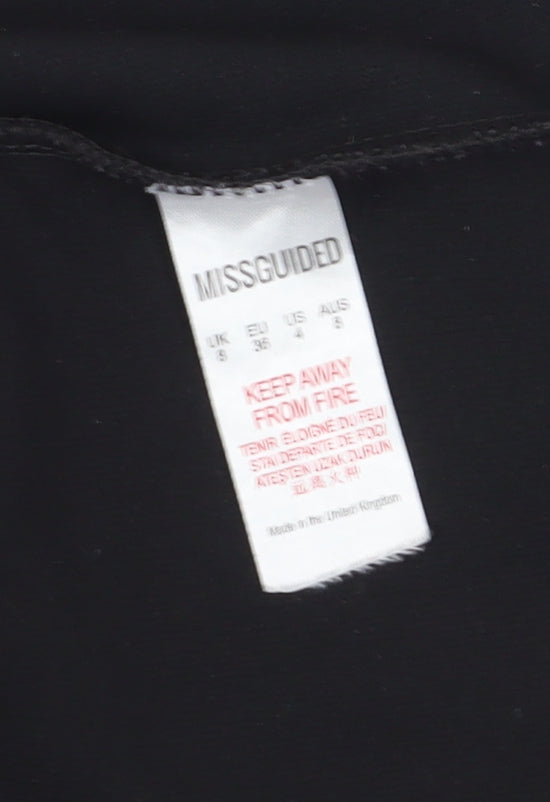 Missguided Women's Black Midi Slip Dress Size 8