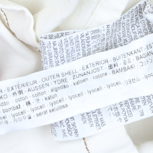 Zara Women Ivory Pinafore Dress S Spring Classic