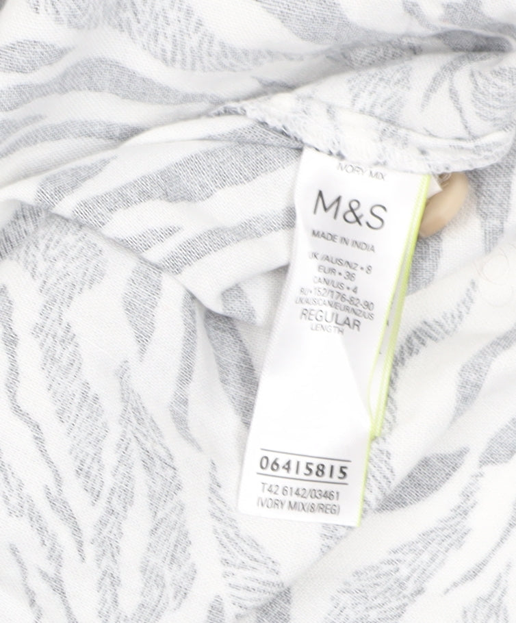 Marks and Spencer Women's Zebra Print Dress, Size 8
