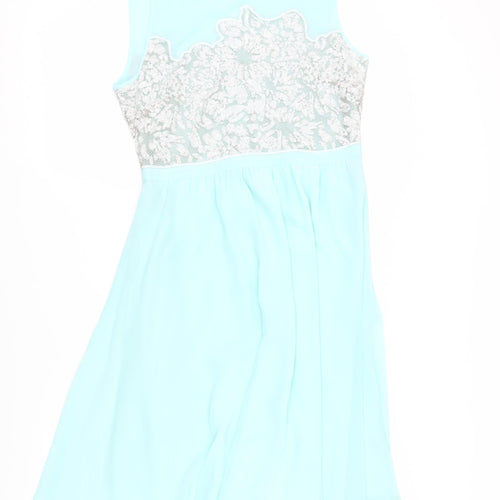 Warehouse Women's Blue A-Line Dress, Size 14, Party