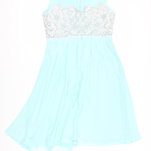 Warehouse Women's Blue A-Line Dress, Size 14, Party