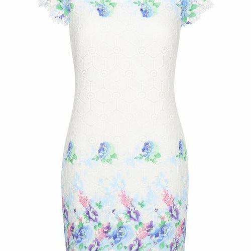 Izabel London Women's Cap Sleeve Floral Dress