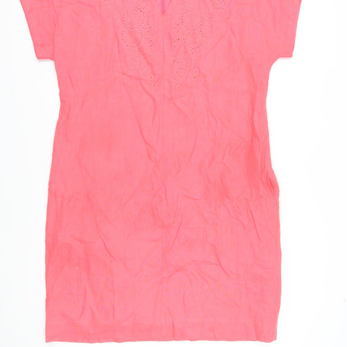 Pure Collection Women's Pink Shift Dress Size 16