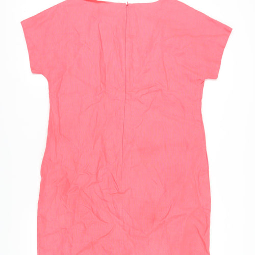Pure Collection Women's Pink Shift Dress Size 16