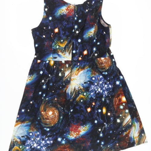 ModCloth Women's Multicoloured Space Cotton Dress XL