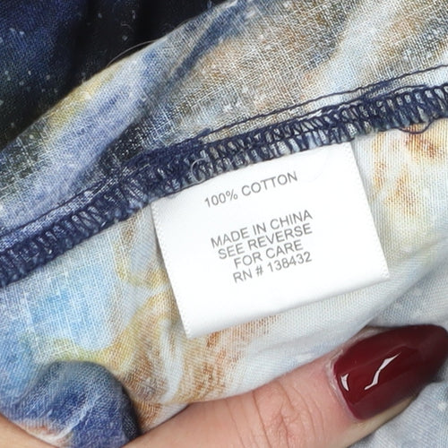 ModCloth Women's Multicoloured Space Cotton Dress XL