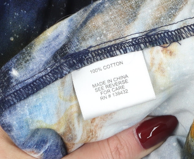 ModCloth Women's Multicoloured Space Cotton Dress XL