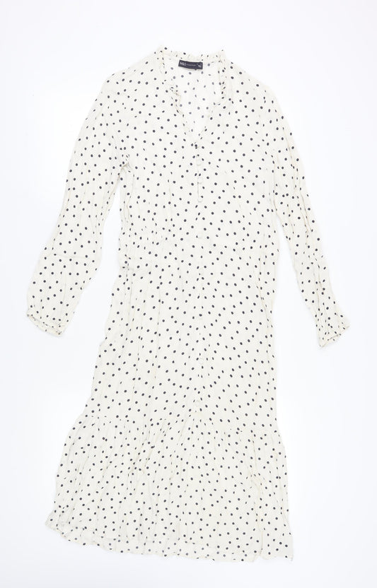 Marks and Spencer Women's Ivory Polka Dot Shirt Dress