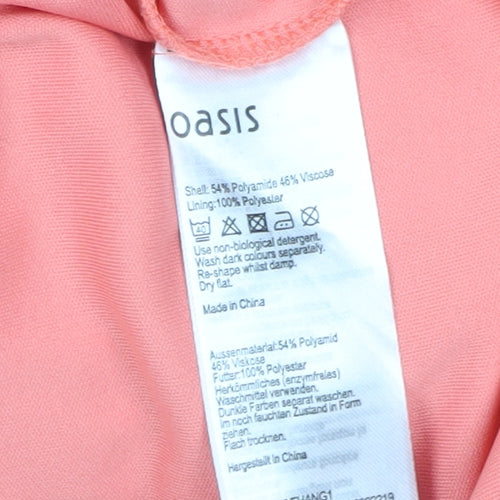 Oasis Women’s Pink Lace Sheath Dress Size 12