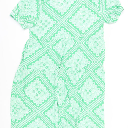 Marks and Spencer Women's Green Geometric Dress
