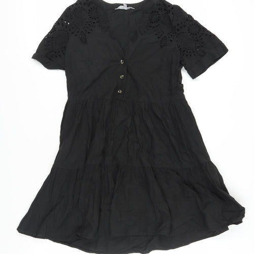 Red Herring Women's Black A-Line Dress Size 8