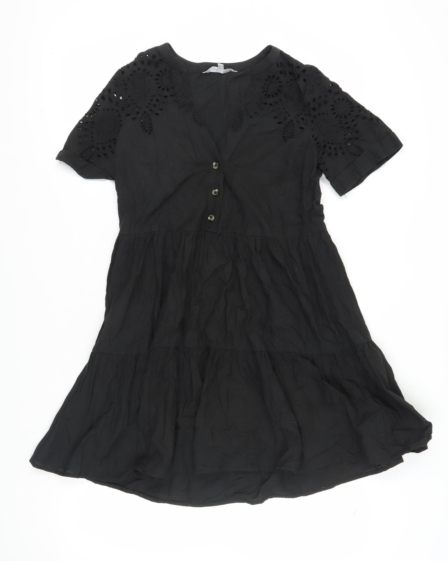 Red Herring Women's Black A-Line Dress Size 8