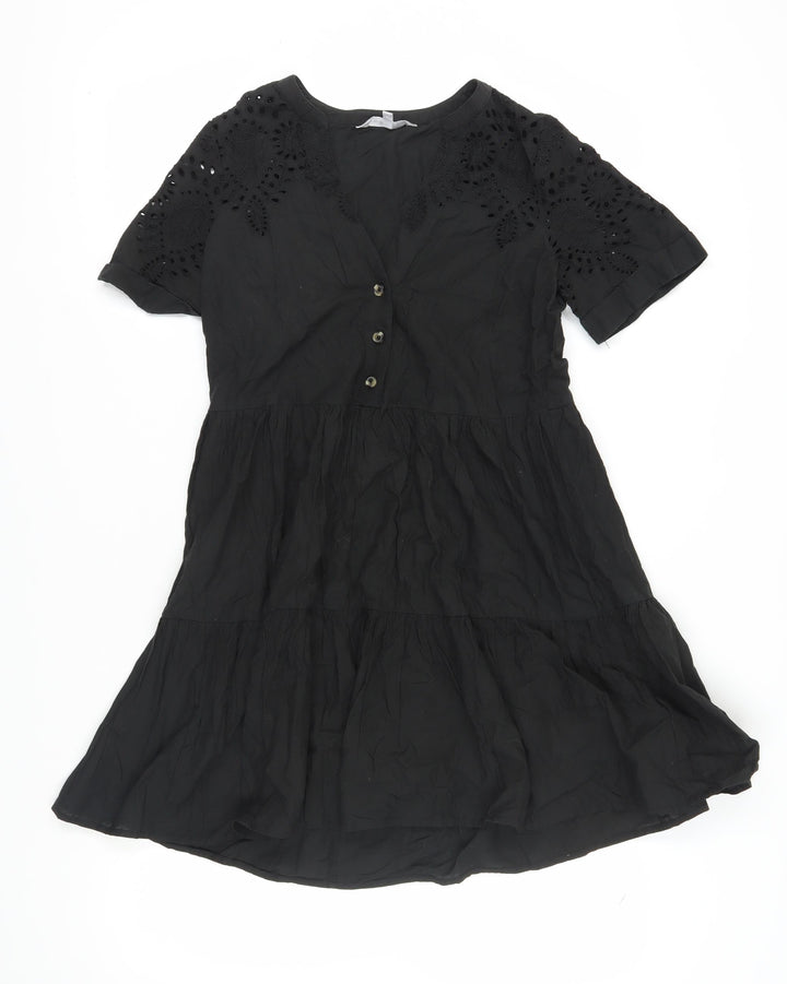 Red Herring Women's Black A-Line Dress Size 8
