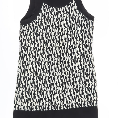 Dorothy Perkins Women Black Geometric Sheath Dress Size 12