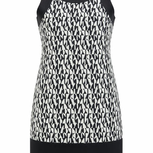 Dorothy Perkins Women Black Geometric Sheath Dress Size 12