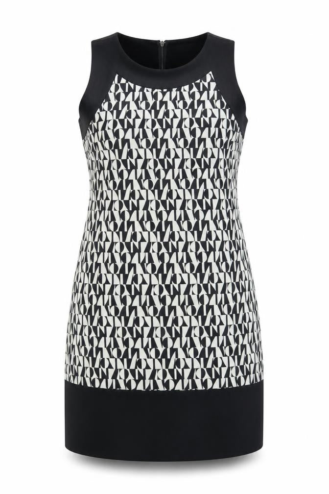 Dorothy Perkins Women Black Geometric Sheath Dress Size 12