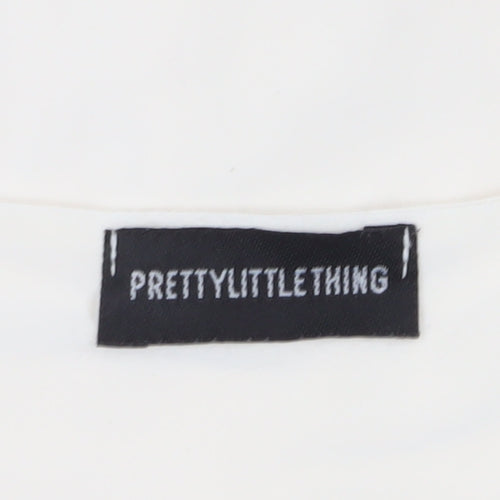 PrettyLittleThing Womens Ivory Bodycon Dress Size 4