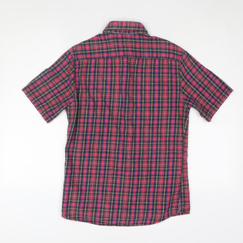 Topman Men's Multicoloured Classic Fit Plaid Shirt - S
