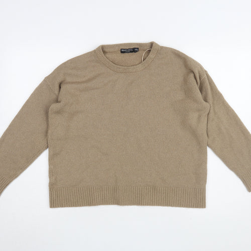 Brave Soul Women's Beige Pullover Jumper, Size L