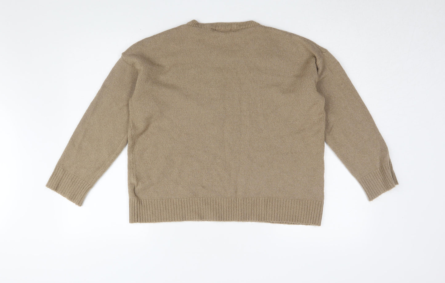 Brave Soul Women's Beige Pullover Jumper, Size L