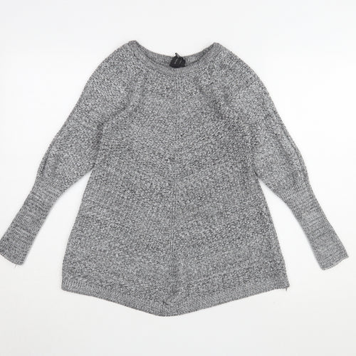 Izabel London Women's Grey Pullover Jumper, Size 10/12