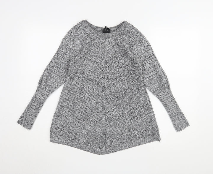 Izabel London Women's Grey Pullover Jumper, Size 10/12