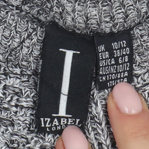 Izabel London Women's Grey Pullover Jumper, Size 10/12