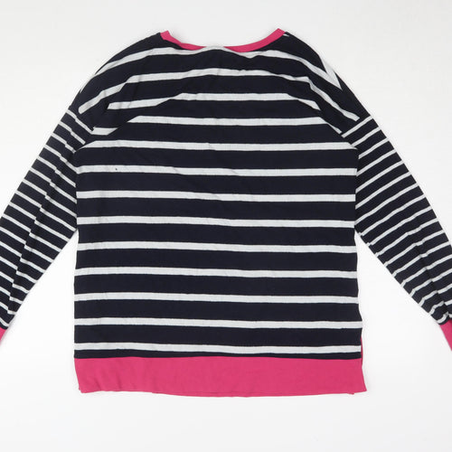 Next Women's Multicoloured Striped T-Shirt Size 14