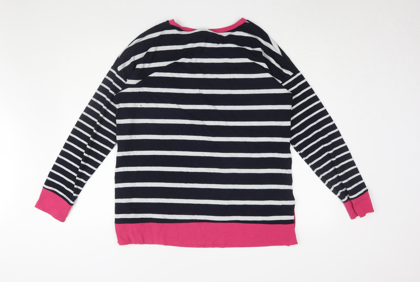 Next Women's Multicoloured Striped T-Shirt Size 14