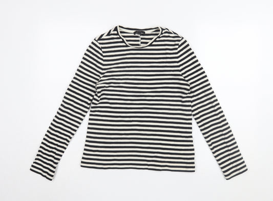 COS Women's Black Striped Long Sleeve T-Shirt