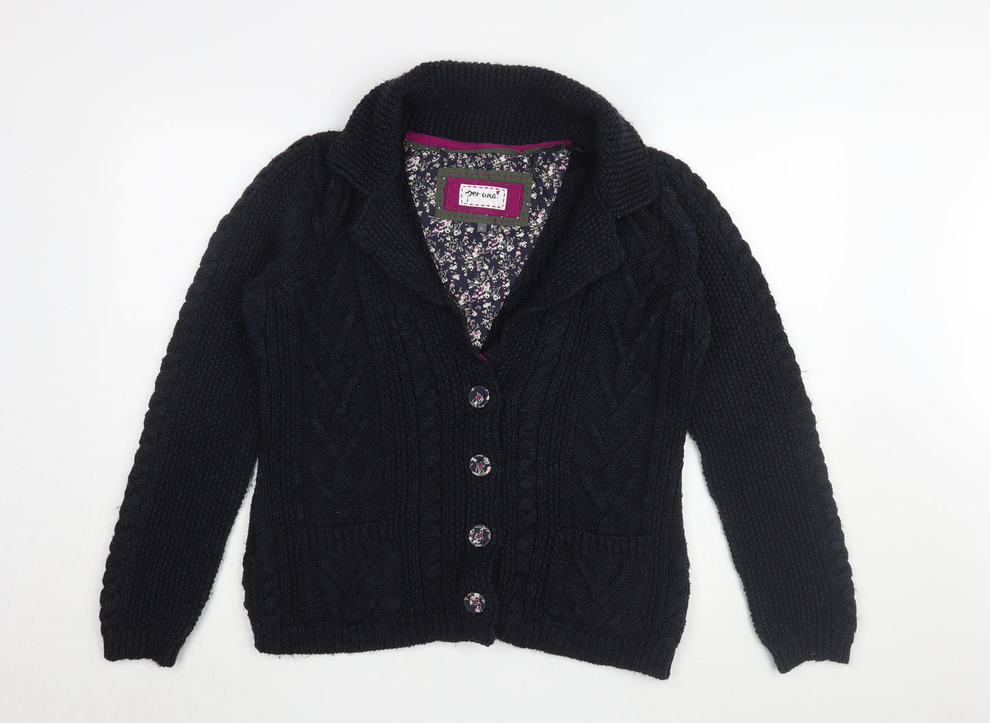 Marks and Spencer Women's Black Cardigan - Size 12