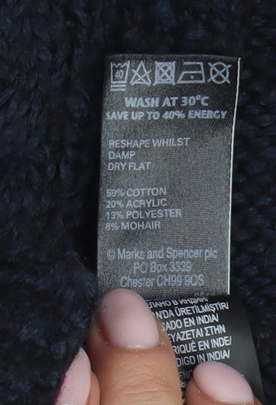 Marks and Spencer Women's Black Cardigan - Size 12