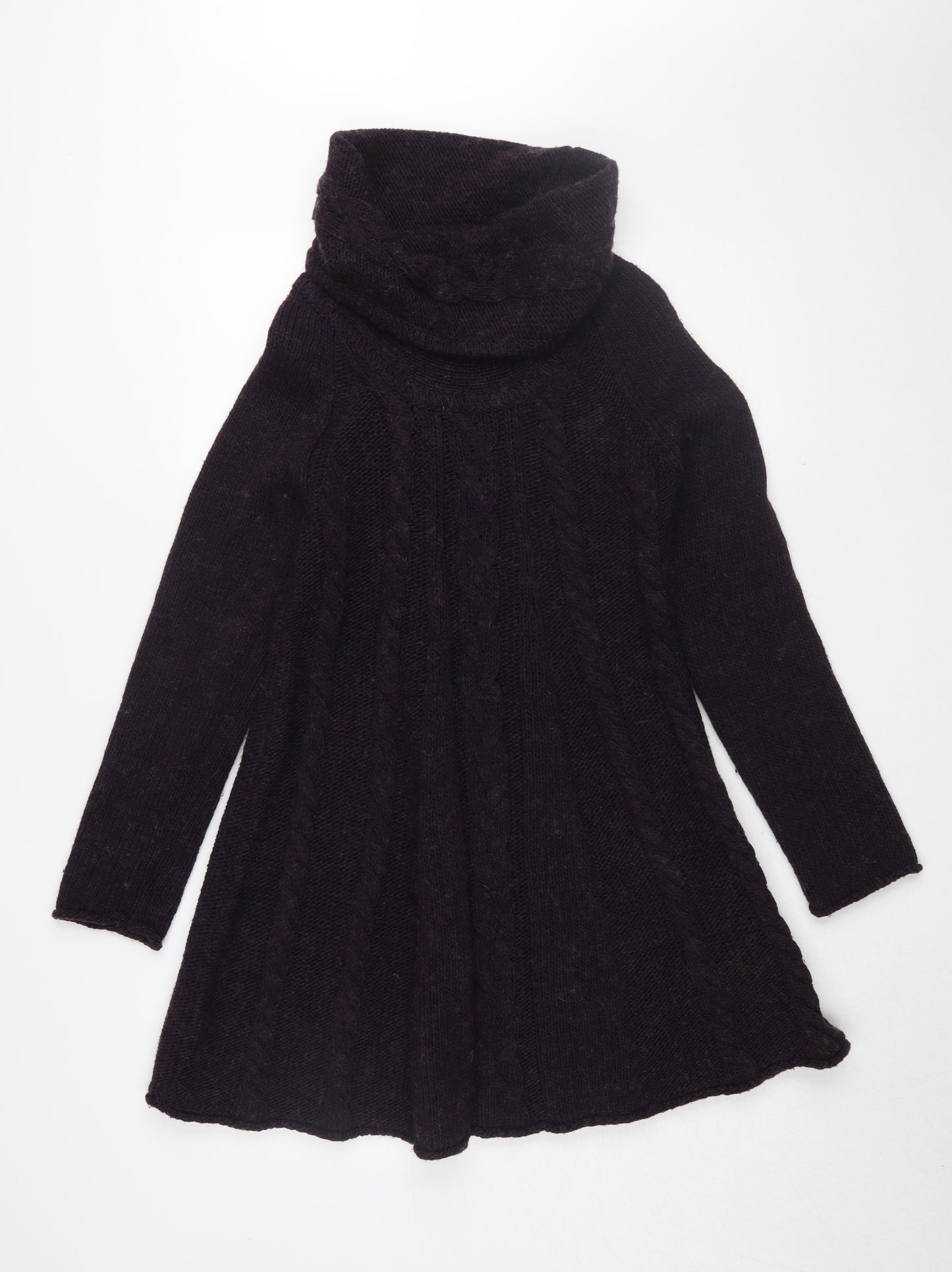 Marks and Spencer Women's Black Roll Neck Dress Size 12