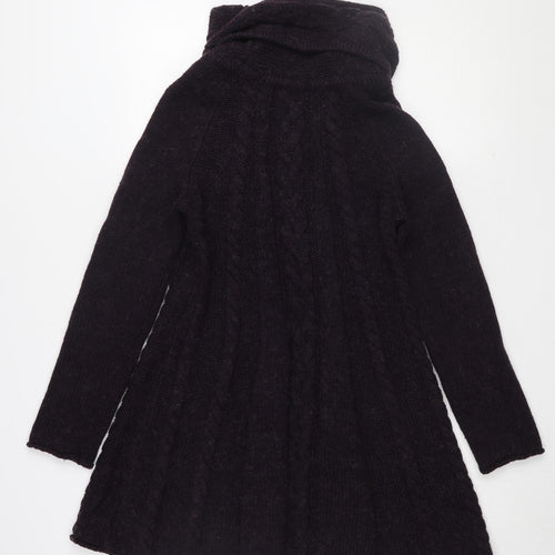 Marks and Spencer Women's Black Roll Neck Dress Size 12