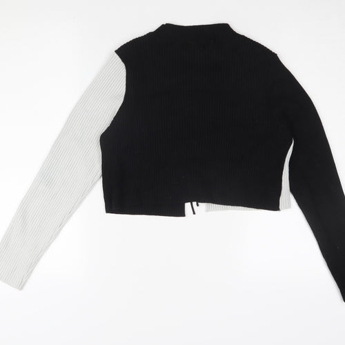 Zara Women's Colourblock Cropped Blouse L