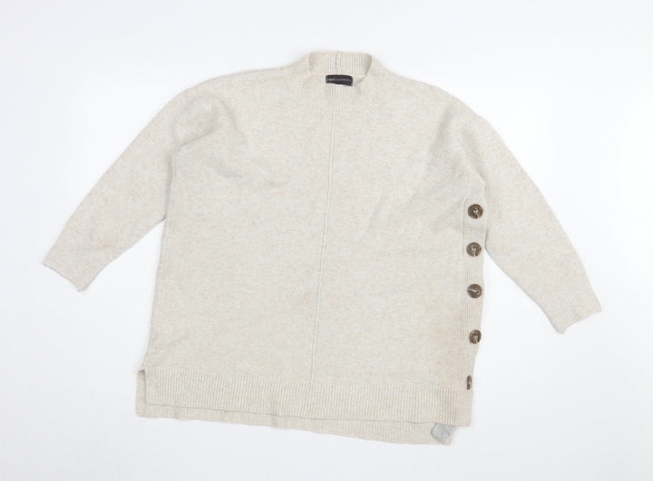 Next Women's Beige Pullover Jumper L Maternity
