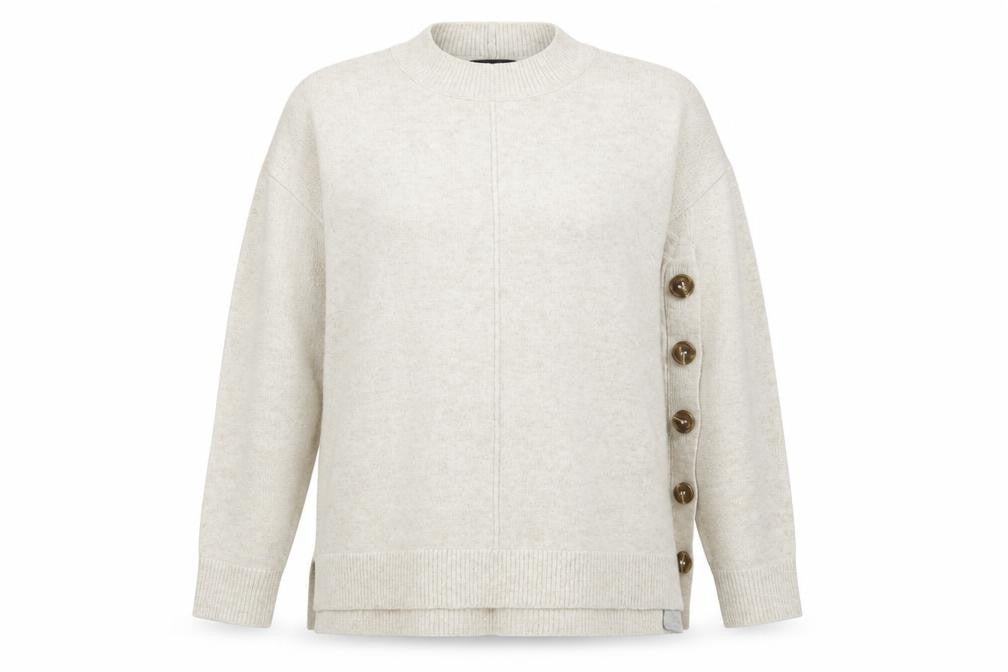 Front view of Next Women's Beige jumper L Maternity