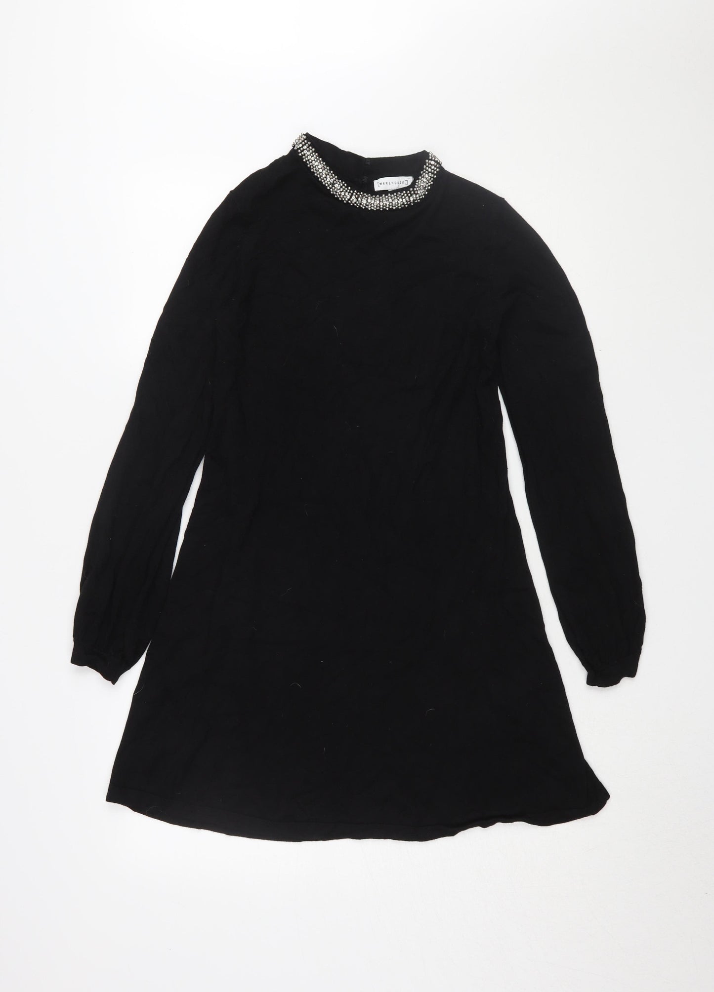 Warehouse Women's Black Shift Dress Size 12 Party