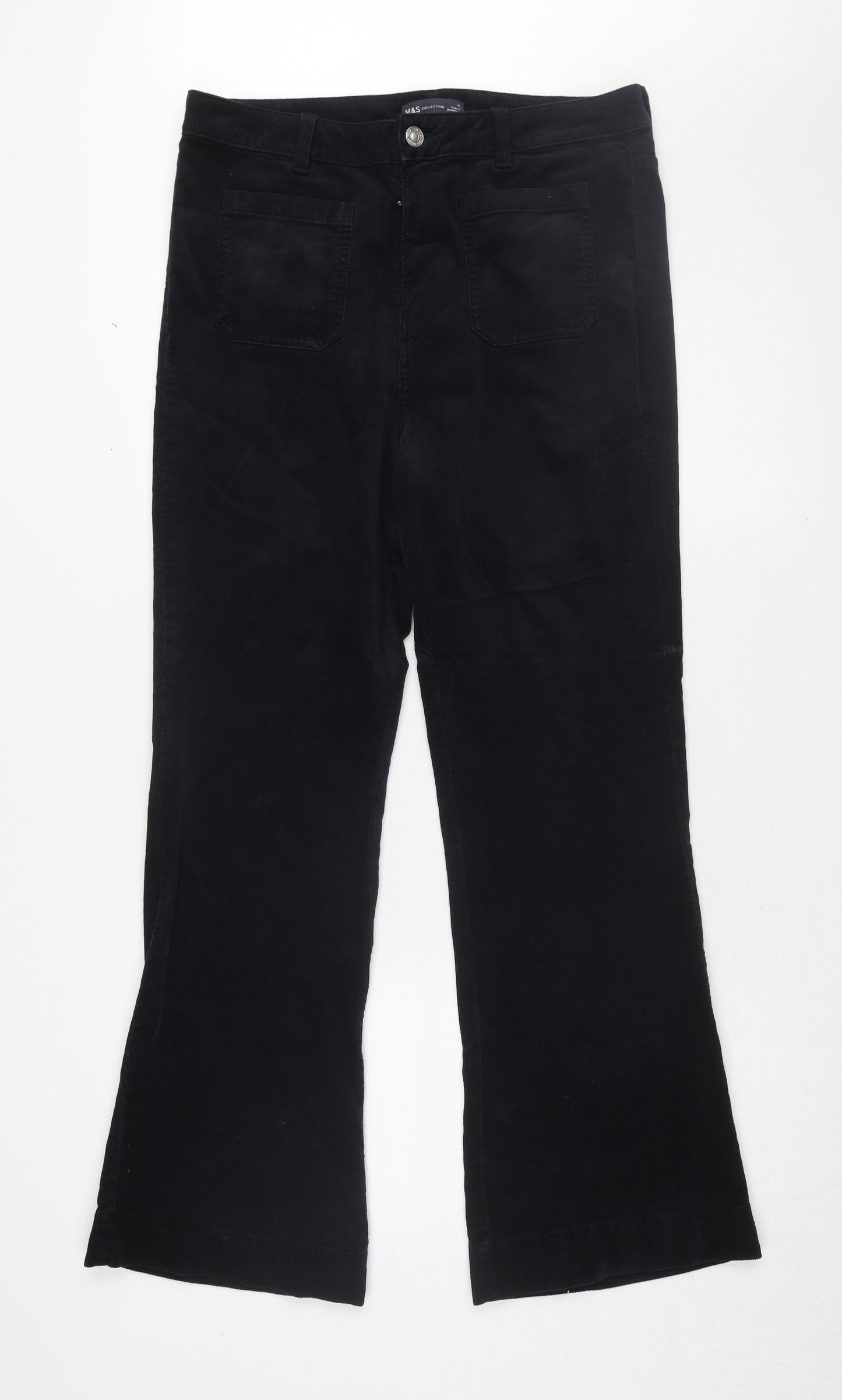 Marks and Spencer Women's Black Straight Jeans Size 14