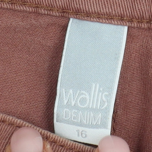 Wallis Women's Brown Denim Jeans 16