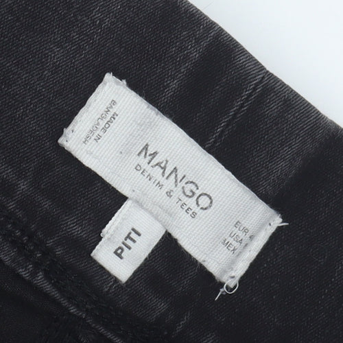 Mango Women's Black Slim Jegging Size 8 Stretch Denim