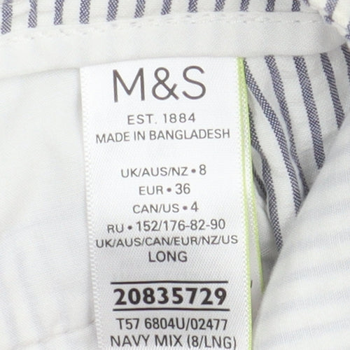 Marks and Spencer Women Multicoloured Trousers Size 8