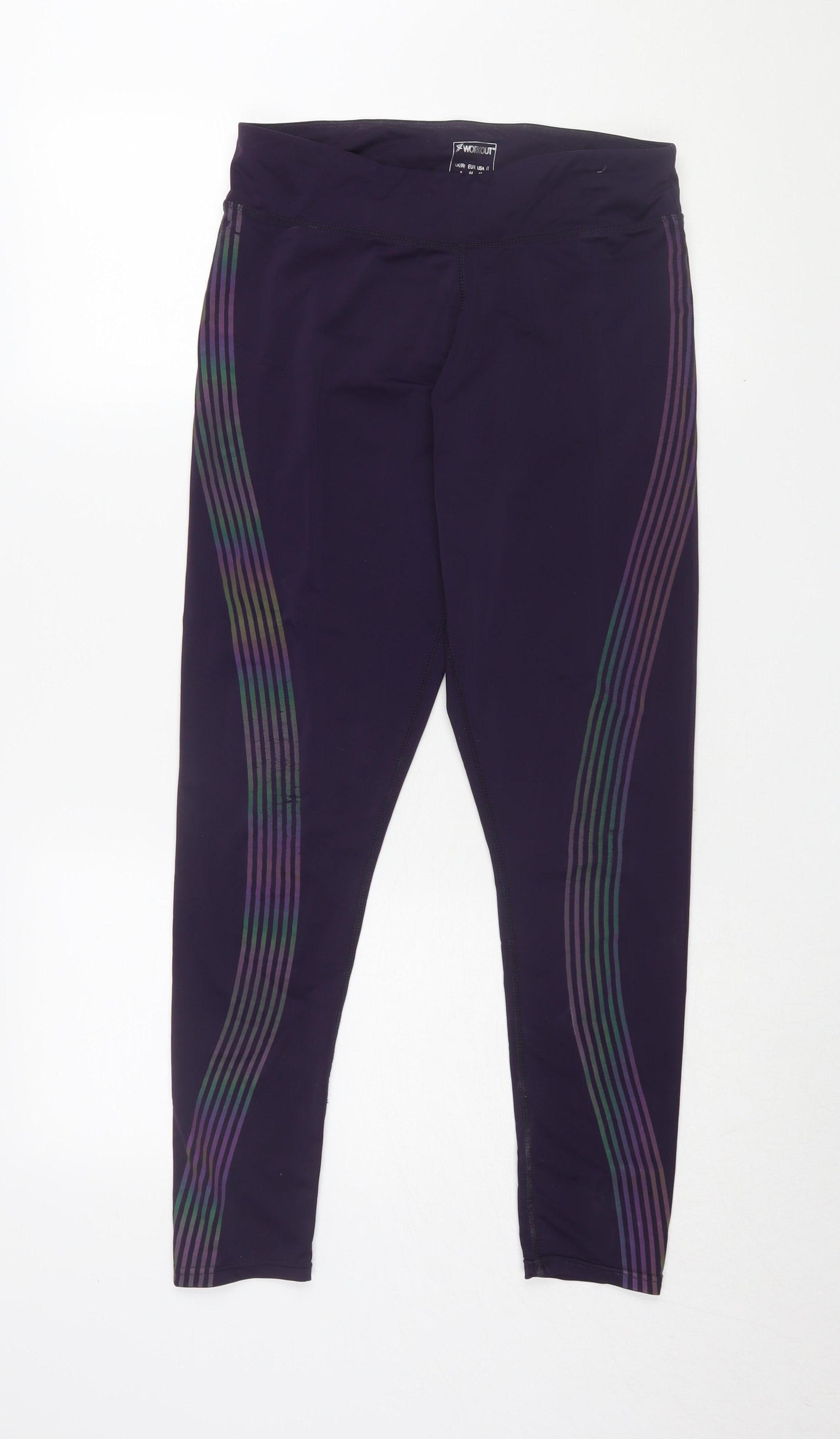 Workout Women's Black Leggings Size 16 Slim Fit