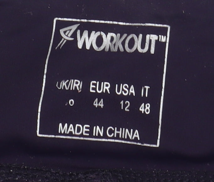 Workout Women's Black Leggings Size 16 Slim Fit