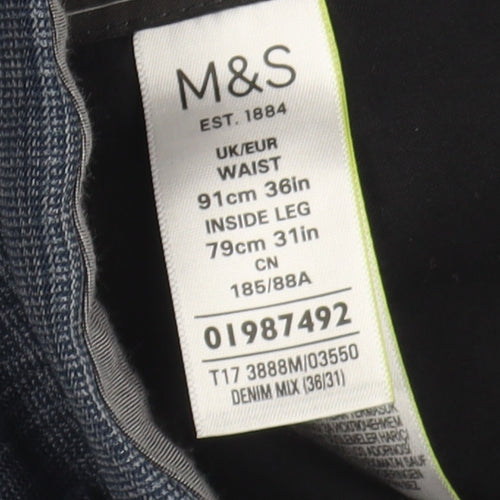 Marks and Spencer Men's Blue Dress Pants Size 36