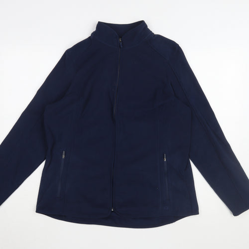 Marks and Spencer Women's Blue Full Zip Jacket Size 16